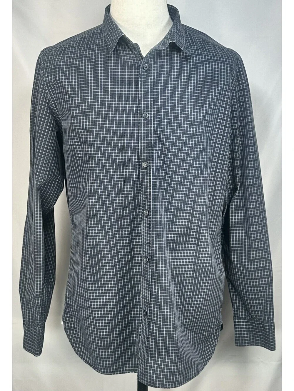 Banana Republic Heritage Tailored Slim Button Up Blue Mens L